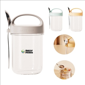 Portable Reusable Oatmeal Yogurt Cup with Scoop